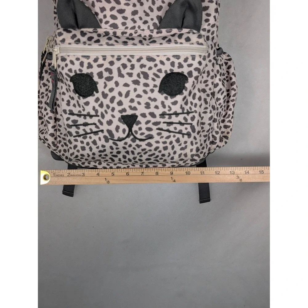 GAP Kids Cheetah Print Cat Face Junior Backpack Book Bag School‎ Bag Animal Ears
